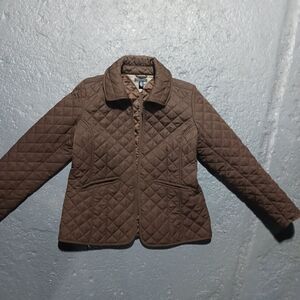 Tommy Hilfiger Brown Quilted Puffer Jacket